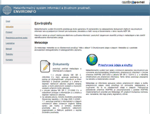 Tablet Screenshot of mis.enviroportal.sk